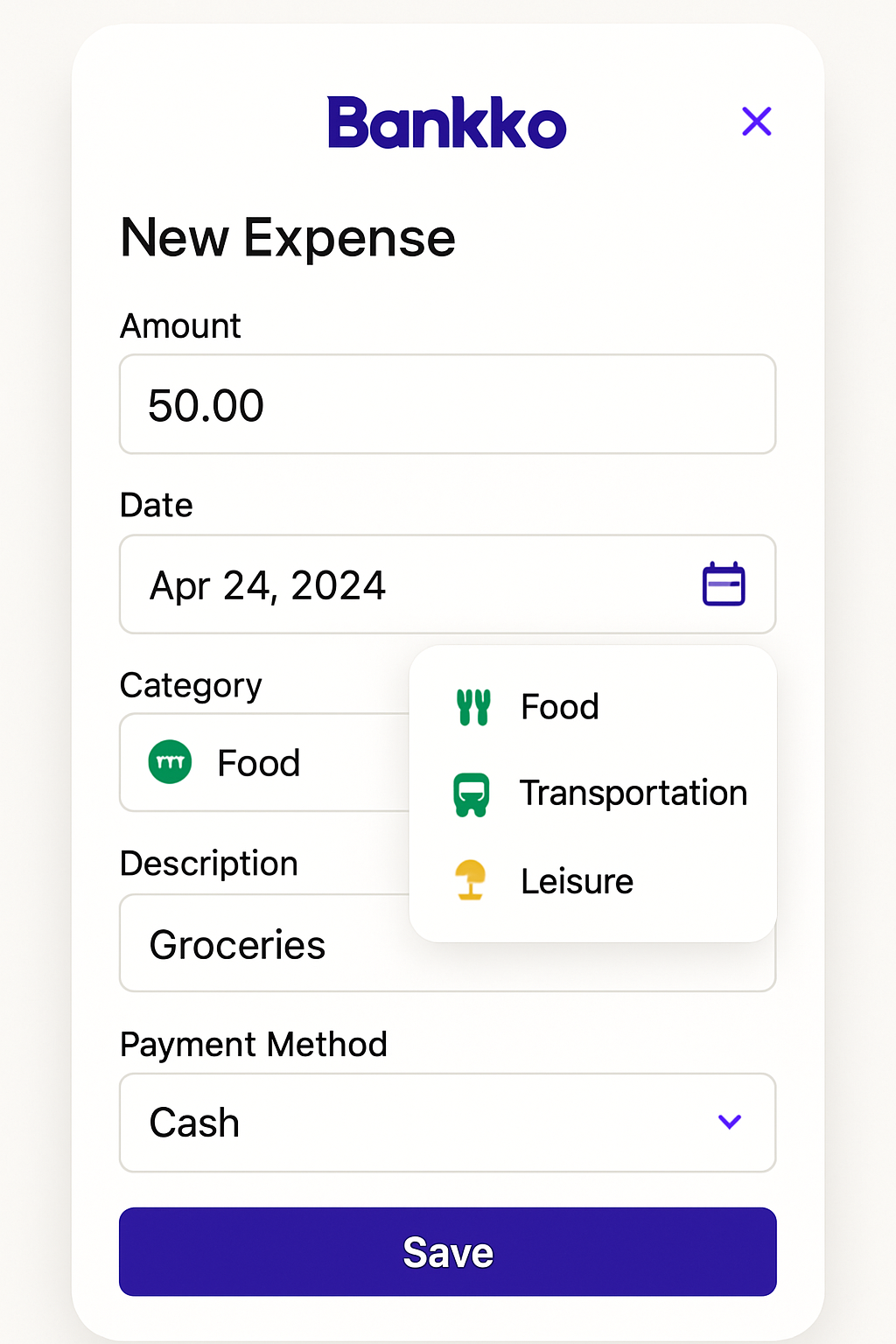 Lançamentos Rápidos do Bankko